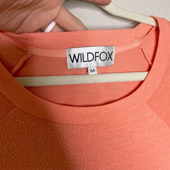 Wildfox Paws Camden Top Size Medium  70's Lipstick Short Sleeve Coral Sz M - Picture 5 of 8